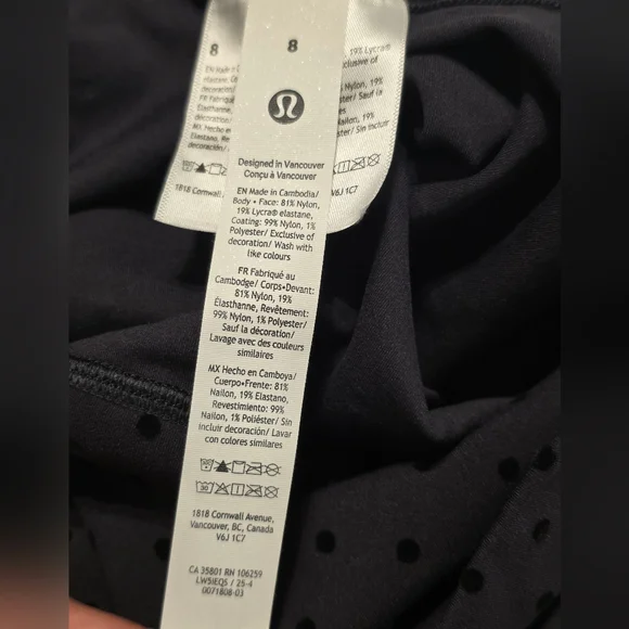 NWOT Lululemon POLKA FLOCK Align Leggings Size 8 Polka Dot 28" Nulu - Picture 3 of 6